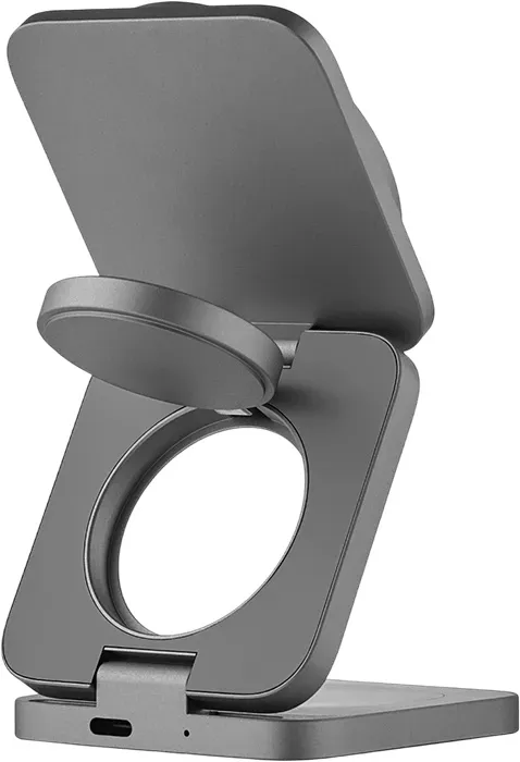 Беспроводное зарядное устройство uBear Balance Slim 3в1, серый