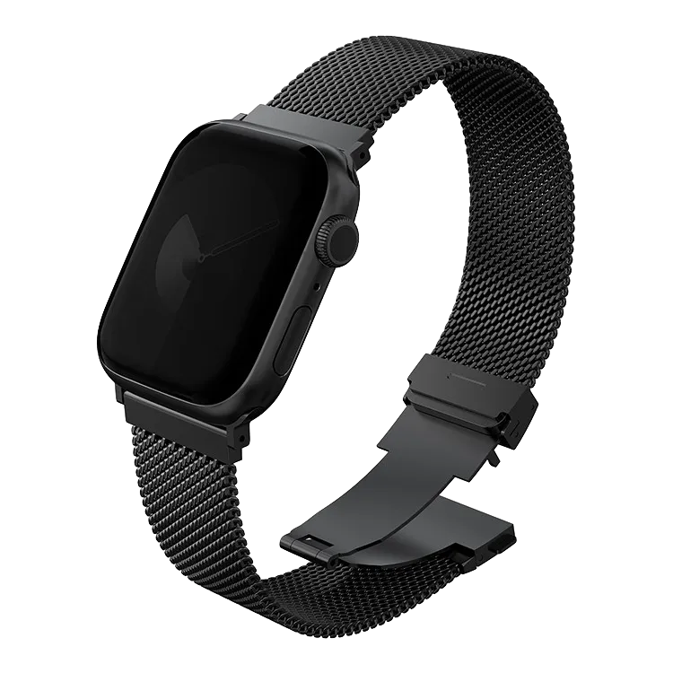 Ремешок Uniq для Apple Watch 49/46/45/44 mm Dante PRO Strap Mesh Steel Graphite Black