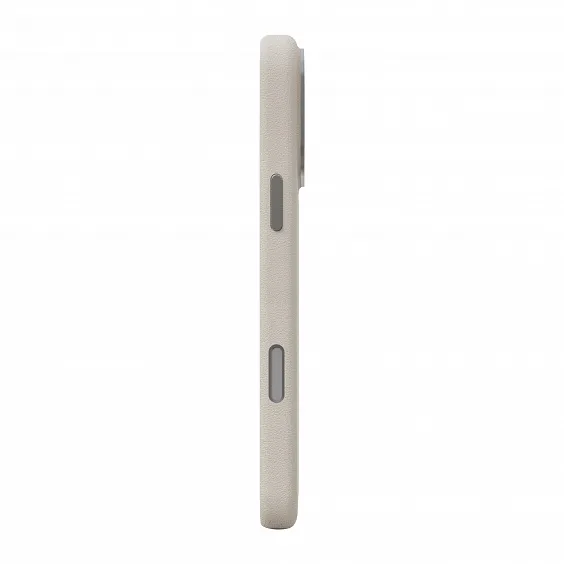 Чехол Magssory Eco-Leather Case для iPhone 17 Pro Max с MagSafe, слоновая кость