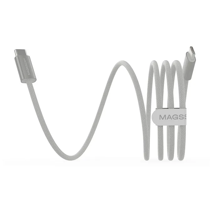 Кабель Magssory Line C 60W USB-C, 1,5 м, белый
