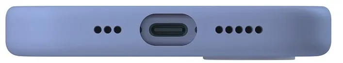 Чехол Uniq для iPhone 16 LINO, жемчужно-синий (MagSafe)
