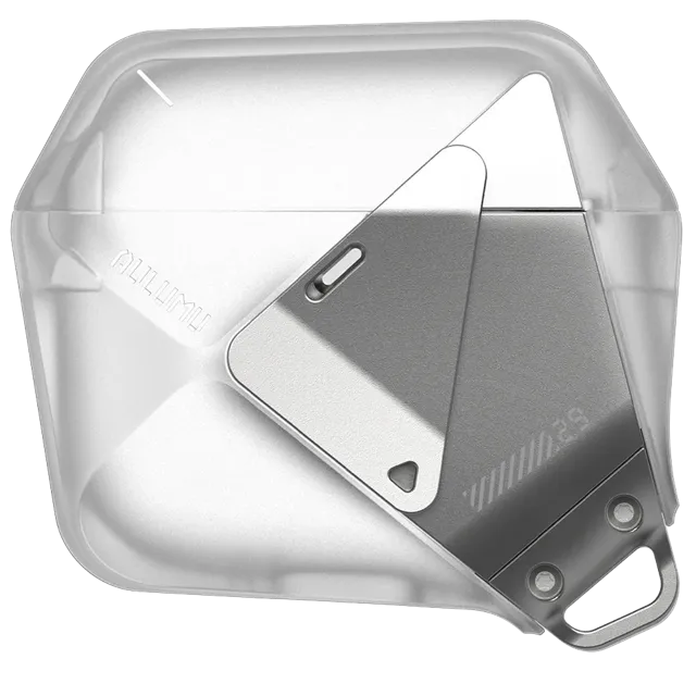 Чехол для AirPods 4, Aulumu A29, полупрозрачный белый