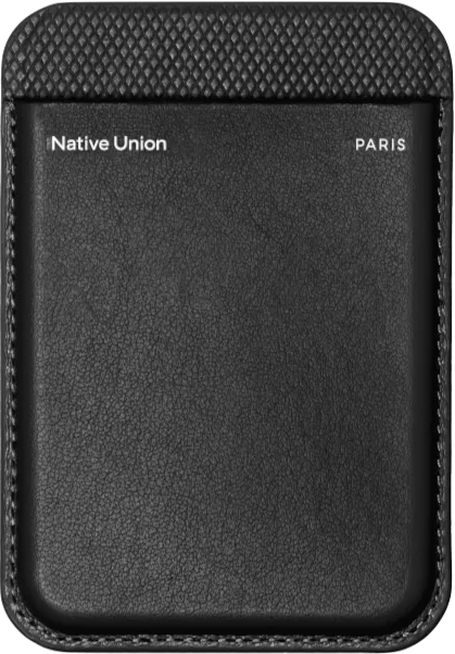 (RE)CLASSIC CARD WALLET BLACK, чехол для пластиковых карт Native Union, цвет: черный