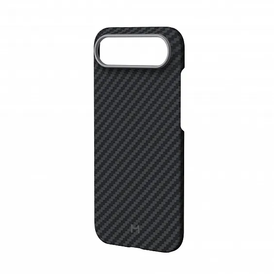 Чехол Magssory для iPhone Air, кевлар (арамид), с магнитами, совместимый с MagSafe, чёрный