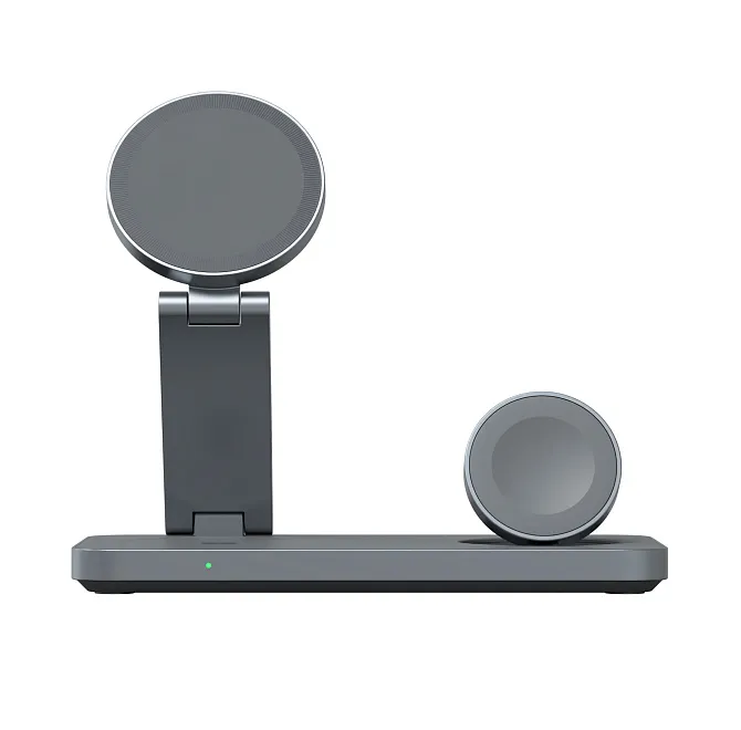 Складное беспроводное зарядное устройство 3 в 1 Magssory Yoga, «тёмная ночь»