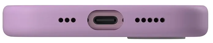 Чехол Uniq для iPhone 16 LINO, виноградное-розовый (MagSafe)