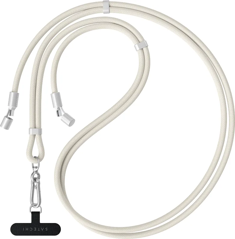 Зарядный кабель - ремень через плечо Satechi OntheGo Crossbody Lanyard Cable 60W, песочный