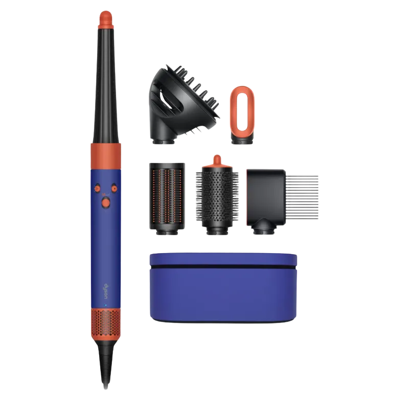 Мультистайлер Dyson Airwrap i.d. HS08 Curly+Coily для кудрявых волос (Vinca blue/Topaz) (Синий/топаз)