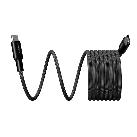 Магнитный кабель Magssory Link C 240W USB-C, 2,4м, чёрный
