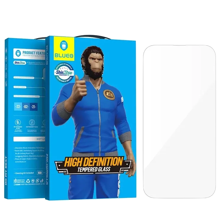 Защитное стекло BlueO для iPhone 17 Pro/17/16 Pro, Clear HD