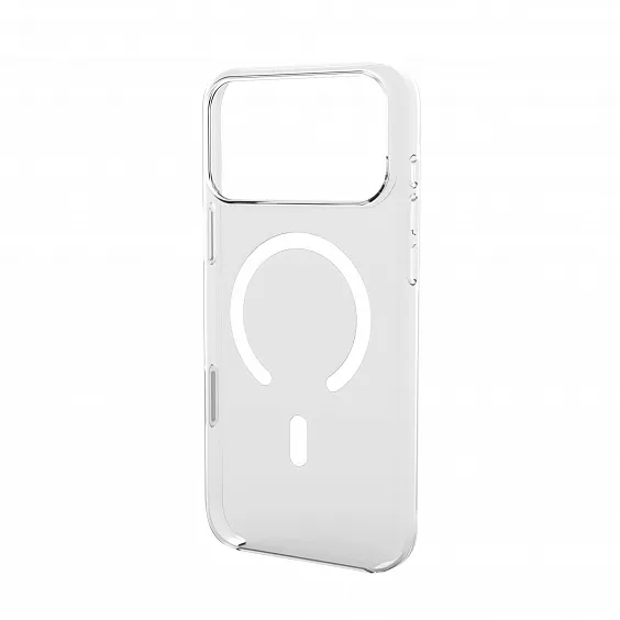 Чехол Magssory для iPhone 17 Pro Max, поликарбонат, с магнитами, совместимый с MagSafe, прозрачный