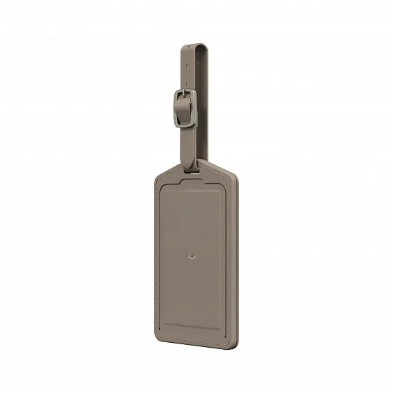 Багажная бирка Magssory Ultima Geo Luggage Tag, с поддержкой Find My, латте