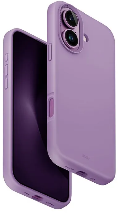 Чехол Uniq для iPhone 16 LINO, виноградное-розовый (MagSafe)