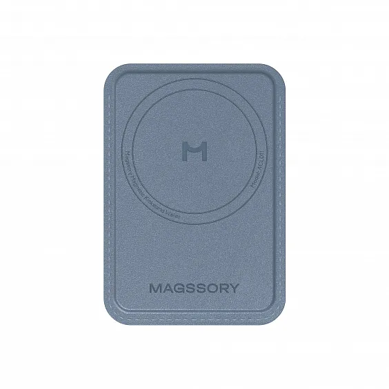 Кошелек-кардхолдер Magssory Duo c подставкой и магнитами, совместимый с MagSafe, кобальт