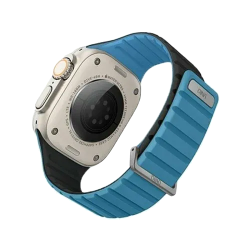 Ремешок Uniq для Apple Watch 49/45/44/42 mm Revix EVO reversible Magnetic Pacific Blue/Black