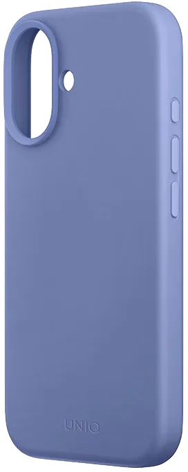 Чехол Uniq для iPhone 16 LINO, жемчужно-синий (MagSafe)
