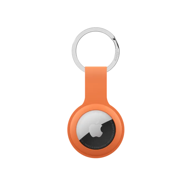 Подвеска для AirTag uBear Touch Ring Case силиконовый, оранжевый