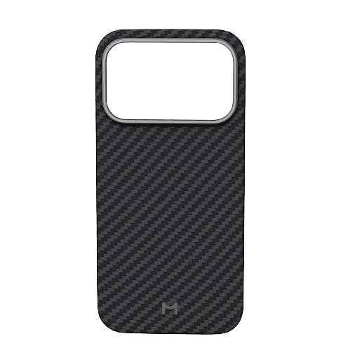 Чехол Magssory для iPhone 17 Pro, кевлар (арамид), с магнитами, совместимый с MagSafe, чёрный