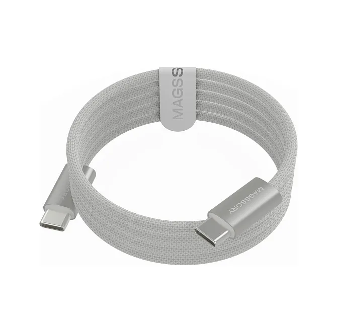 Кабель Magssory Line C 60W USB-C, 1,5 м, белый