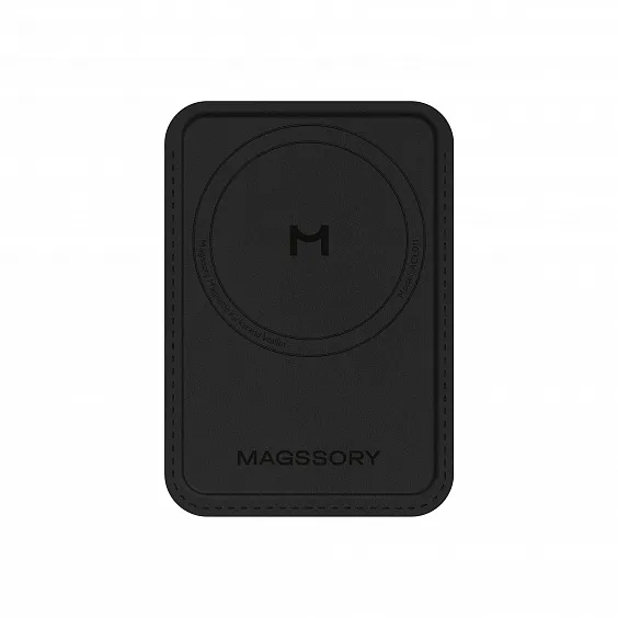 Кошелек-кардхолдер Magssory Duo c подставкой и магнитами, совместимый с MagSafe, тёмная ночь