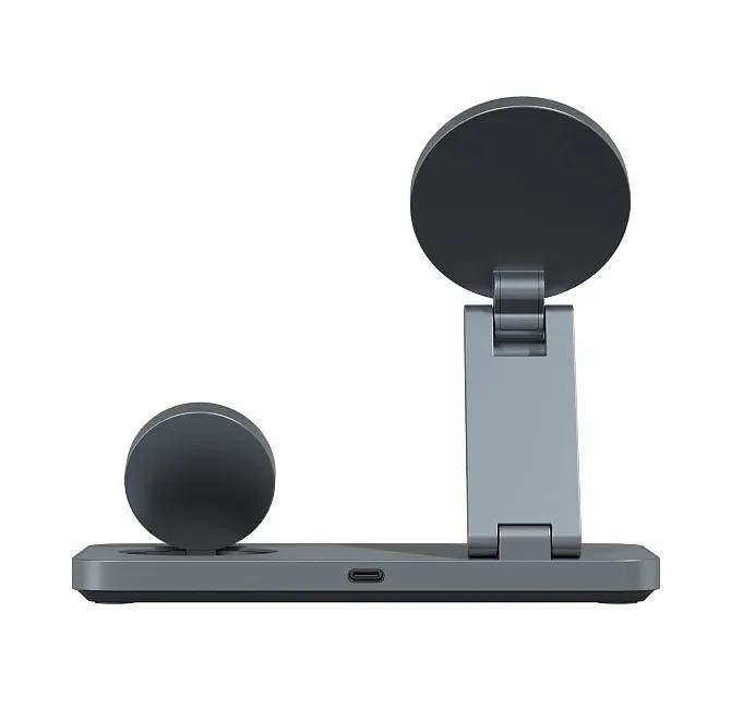 Складное беспроводное зарядное устройство 3 в 1 Magssory Yoga, «тёмная ночь»