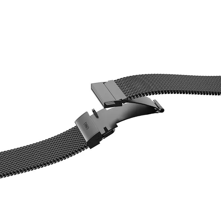 Ремешок Uniq для Apple Watch 49/46/45/44 mm Dante PRO Strap Mesh Steel Titanium Silver