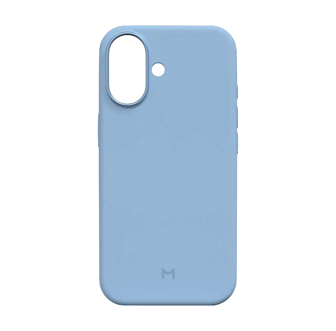 Чехол Magssory для iPhone 17, силикон, с магнитами, совместимый с MagSafe, голубой