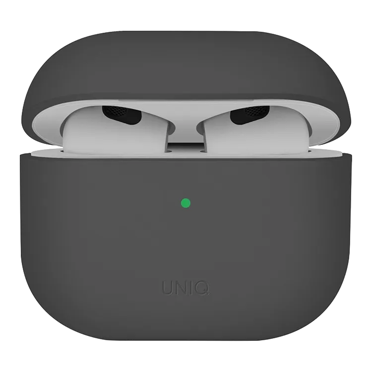 Чехол Uniq для Airpods 4 LINO Liquid silicone Grey