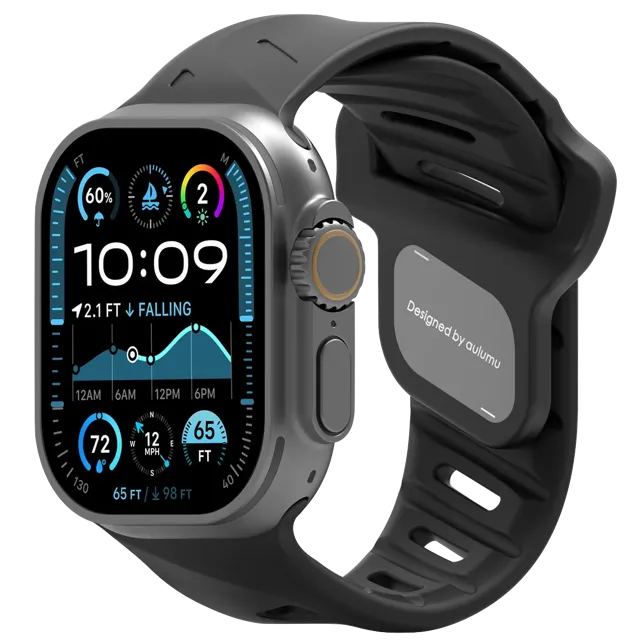 Ремешок для Apple Watch, Aulumu A02, черный