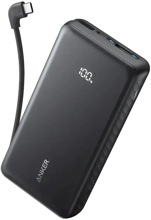 Внешний аккумулятор Anker Zolo 20k Mah 22,5W built-in USB-C, чёрный