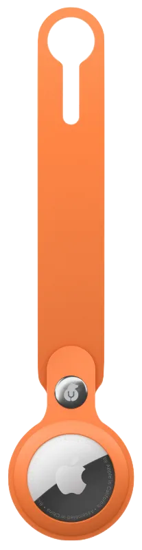 Чехол защитный uBear Touch Case для AirTag силиконовый, оранжевый