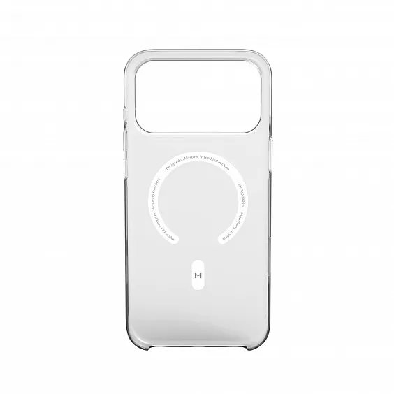 Чехол Magssory для iPhone 17 Pro Max, поликарбонат, с магнитами, совместимый с MagSafe, прозрачный