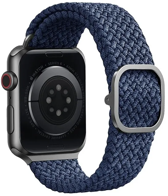 Ремешок Uniq для Apple Watch 45/44/42 mm ASPEN Strap Braided, синий