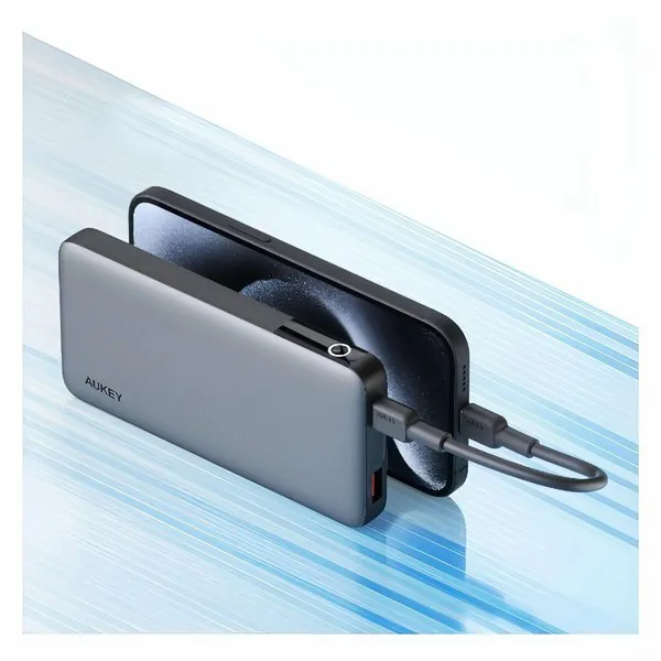 Внешний аккумулятор Aukey Sprint X 10000 30W серый