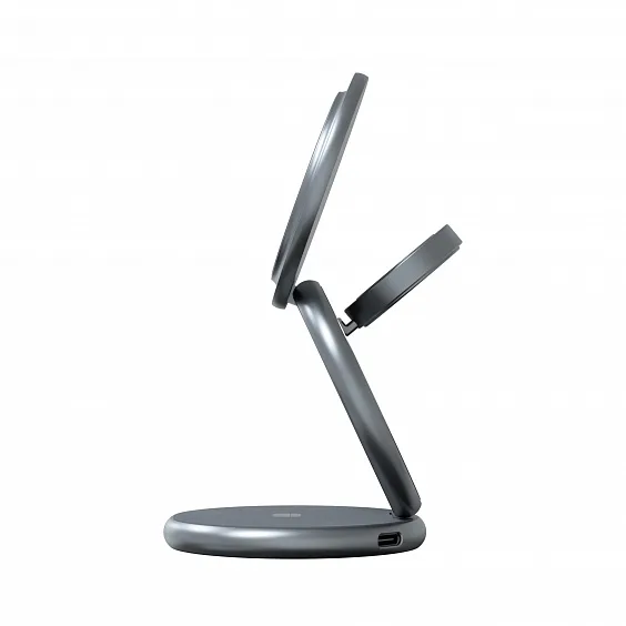 Складное беспроводное зарядное устройство 3 в 1 Magssory Signature Pro для Apple, Qi2, тёмная ночь