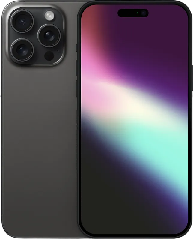 Apple iPhone 15 Pro, 128 ГБ, Чёрный титан