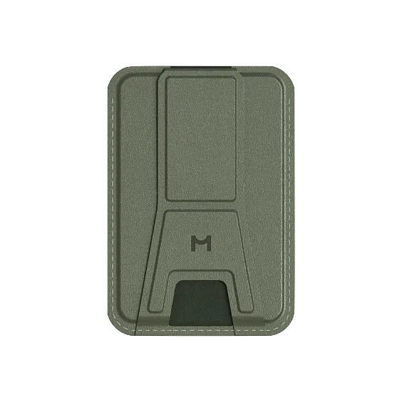 Кошелек-кардхолдер Magssory Duo c подставкой и магнитами, совместимый с MagSafe, хаки
