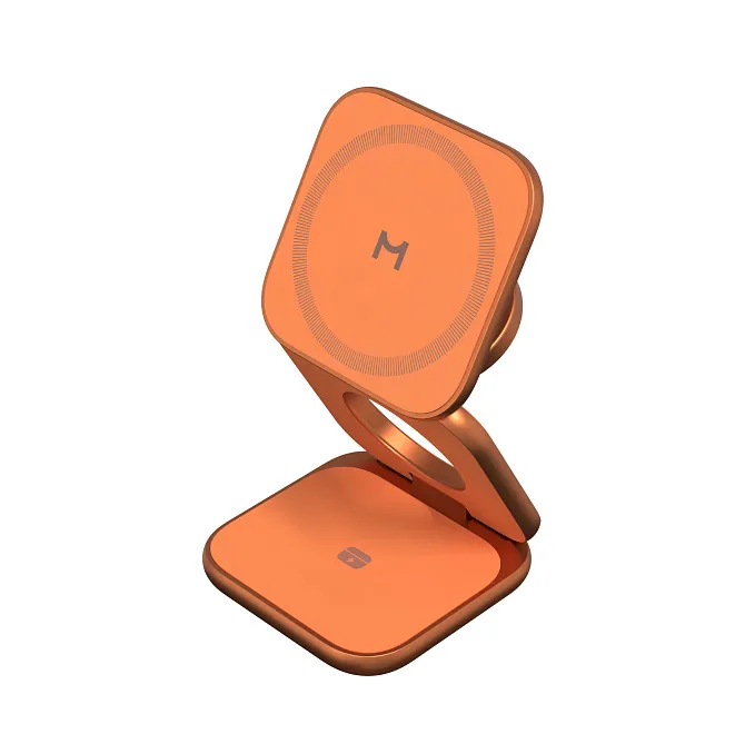 Складное беспроводное зарядное устройство 3 в 1 Magssory Fold Pro, оранжевый