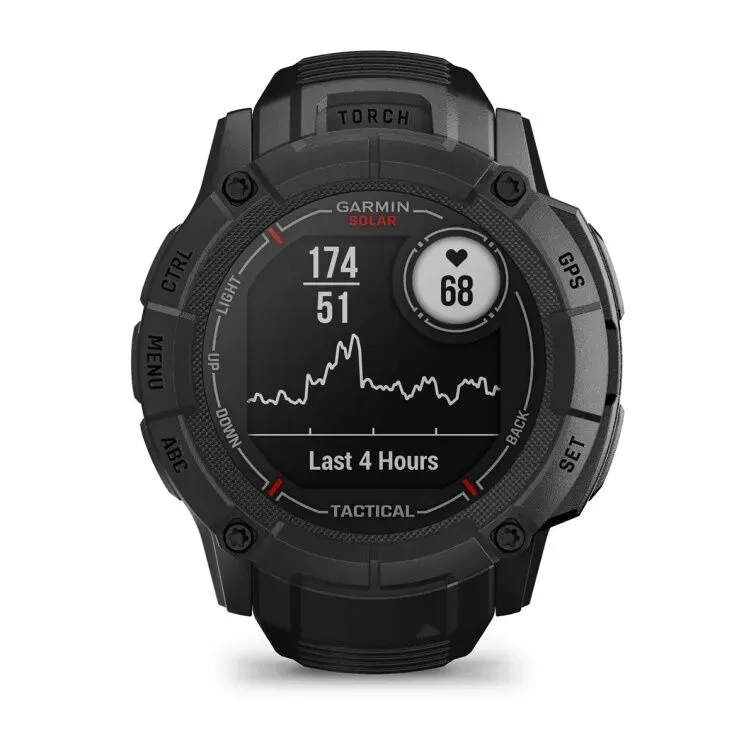 Смарт-часы Garmin INSTINCT 2X Solar Tactical Edition, черный