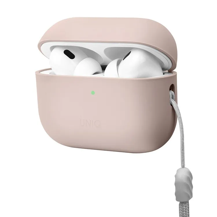 Чехол Uniq для Airpods Pro 2 LINO Liquid silicone Pink
