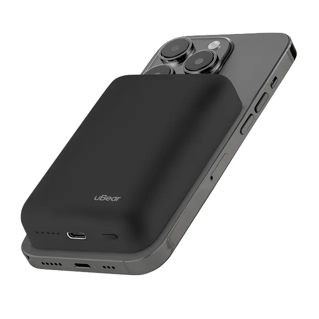 Внешний аккумулятор uBear Flow Magnetic Power bank 10000mAh, PD20W, черный