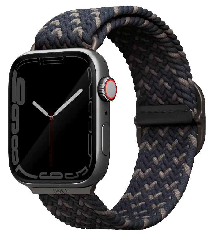 Ремешок Uniq для Apple Watch 46/45/44 mm ASPEN Design strap Braided Pebble blue