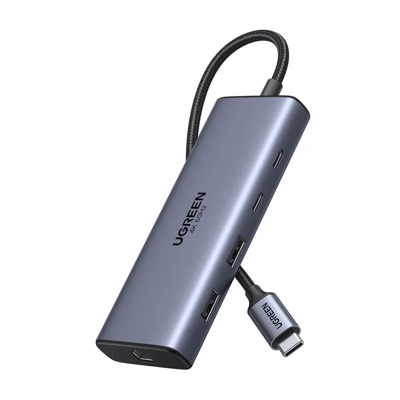 USB-C хаб UGREEN CM639 10-in-1, серый