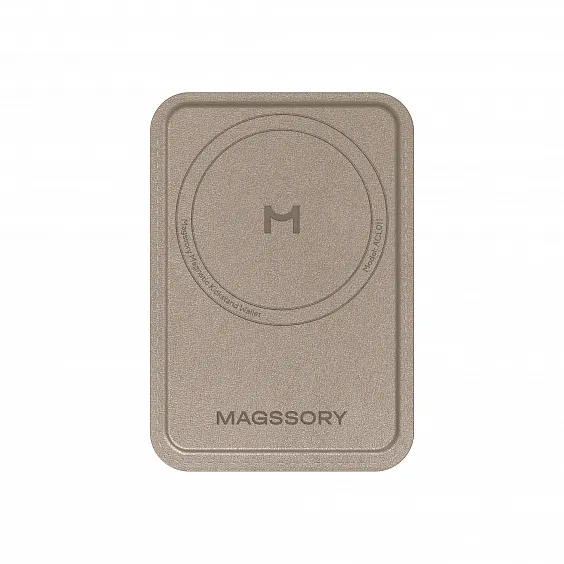 Кошелек-кардхолдер Magssory Duo c подставкой и магнитами, совместимый с MagSafe, латте