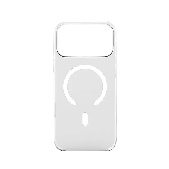 Чехол Magssory для iPhone 17 Pro Max, поликарбонат, с магнитами, совместимый с MagSafe, прозрачный