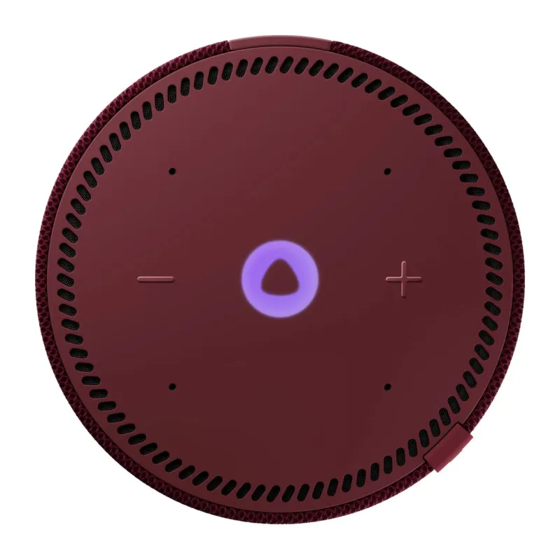 Умная колонка Яндекс Станция Мини с часами, красный гранат