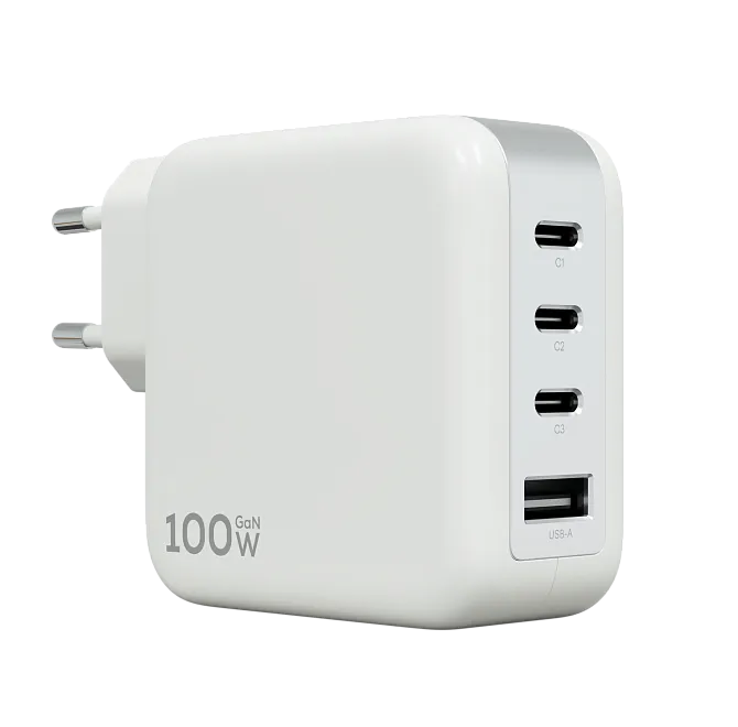 Сетевое зарядное устройство Magssory Nano Magssory Pulse 100W GaN, с функцией быстрой зарядки, белый