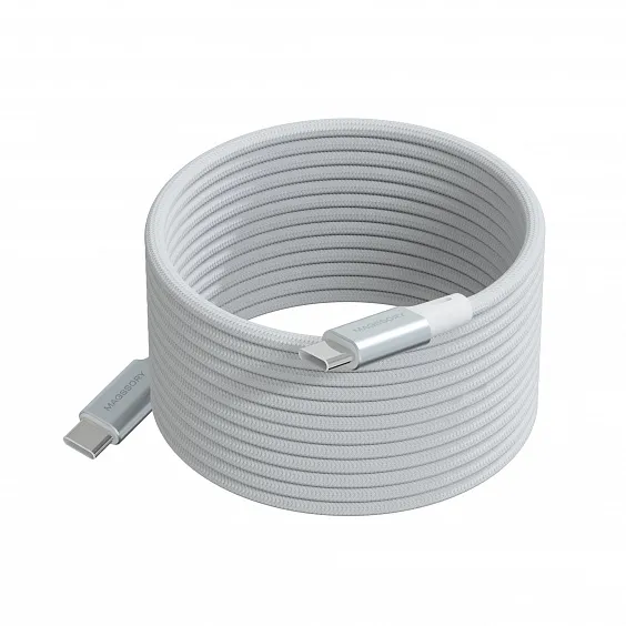 Магнитный кабель Magssory Link C 240W USB-C, 2,4м, белый