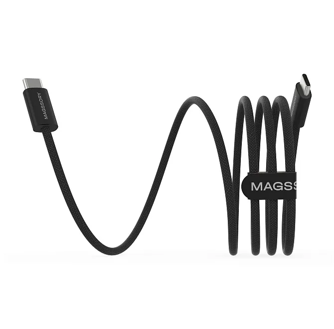 Кабель Magssory Line C 60W USB-C, 1,5 м, черный