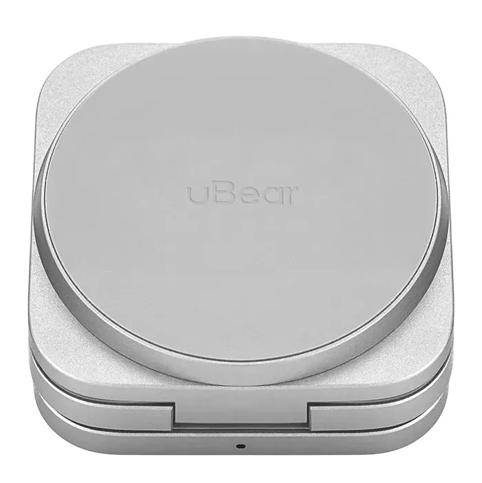 Беспроводное зарядное устройство uBear Balance Slim 3в1, серебристый